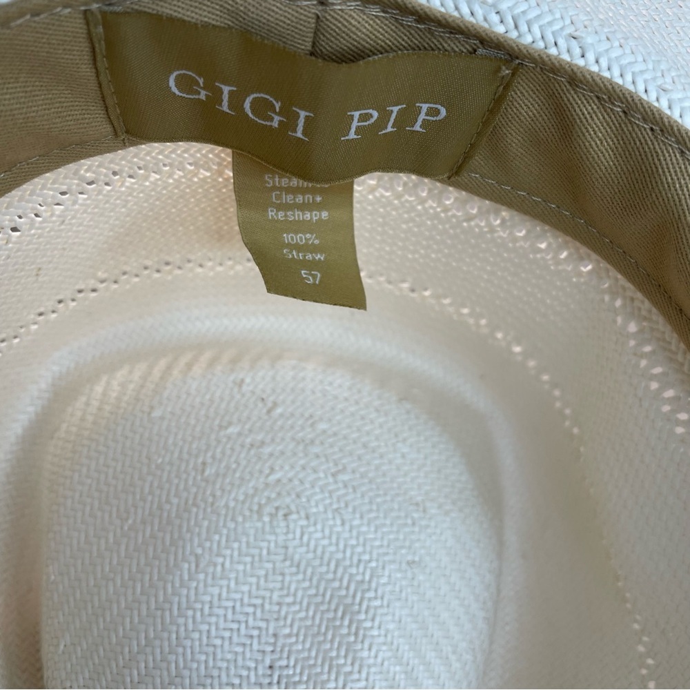Gigi Pip ARLO RANCHER FEDORA STRAW HAT in White - Picture 6 of 7